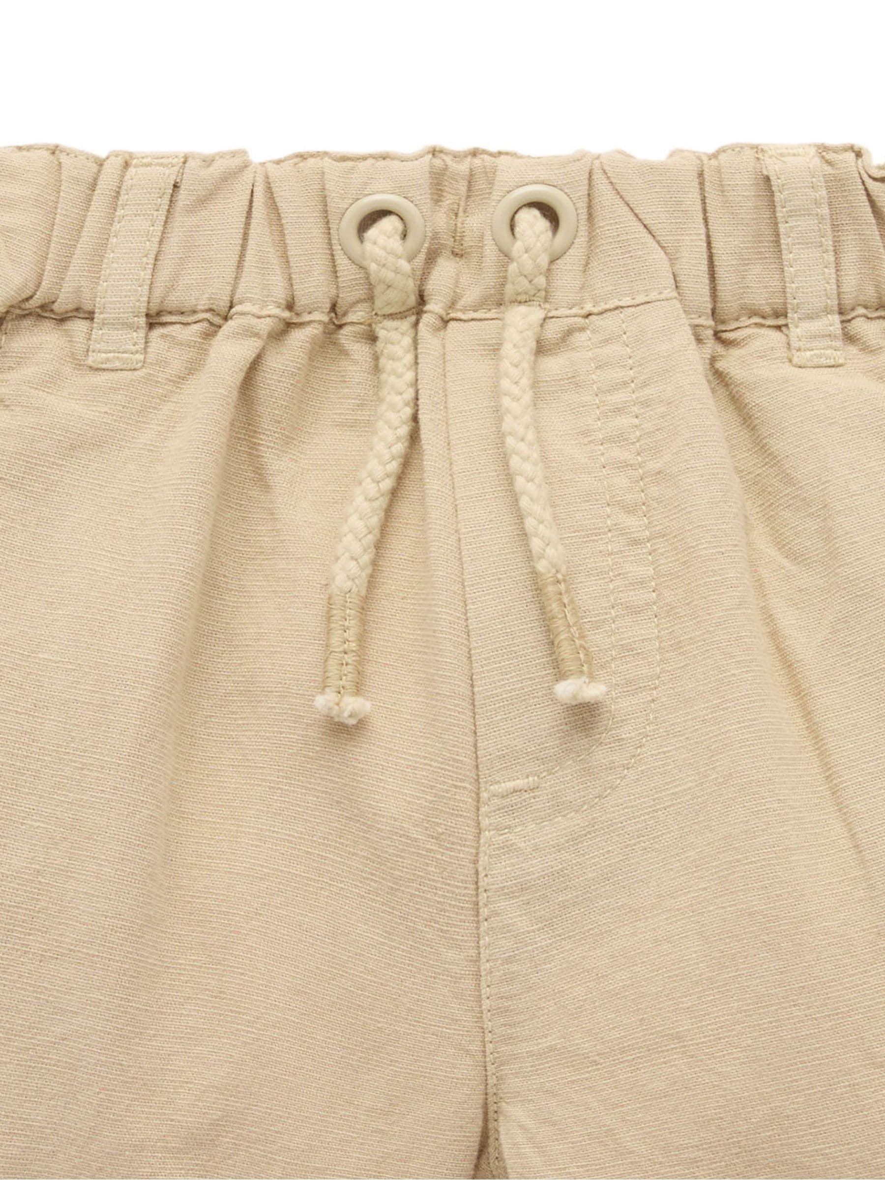 Dsiney Kidz - Purebaby Natural Linen Blend Shorts image 4