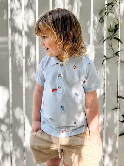 Dsiney Kidz - Purebaby Natural Linen Blend Shorts image 1