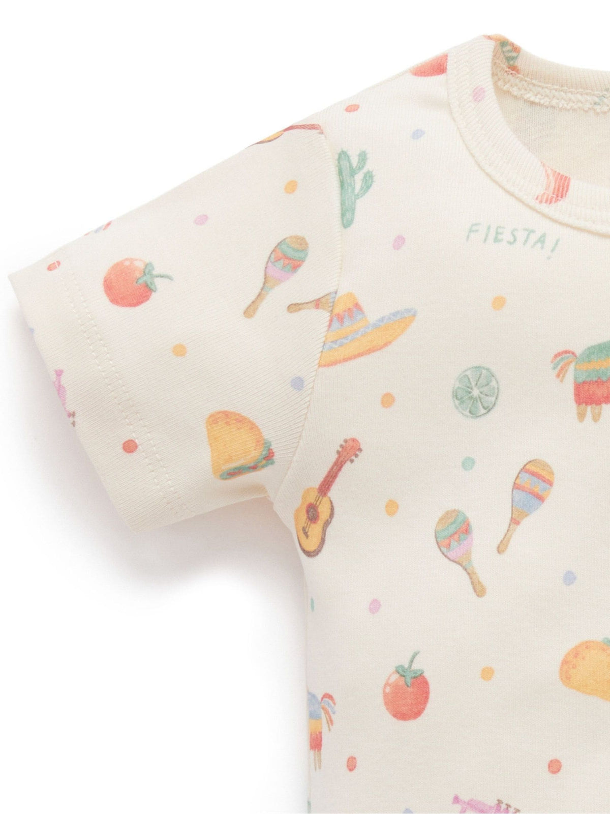 Dsiney Kidz - Purebaby Blue Short Sleeve Bodysuits 2 Pack image 3