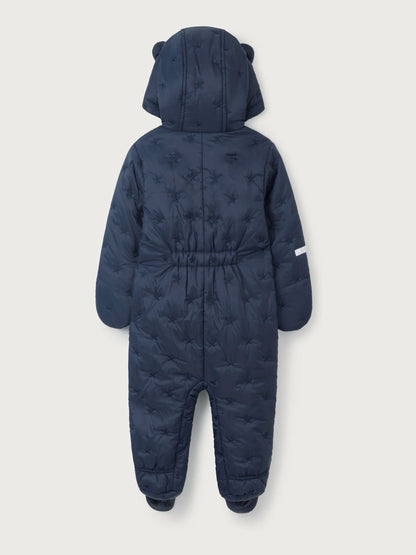 The White Company Blue Star Quilted Pramsuit image 4