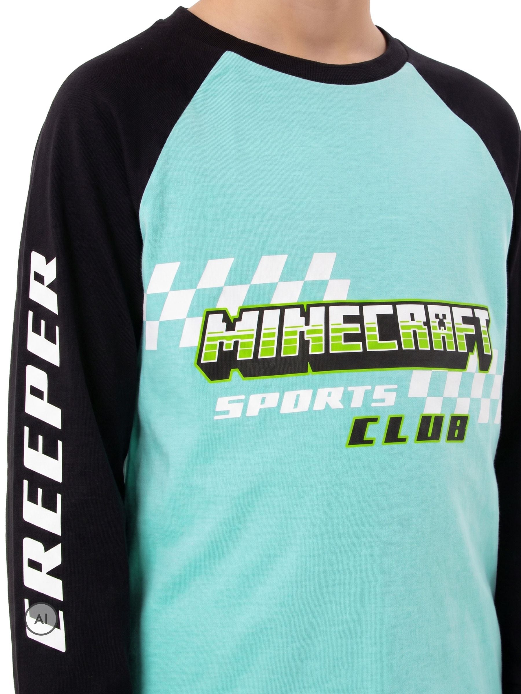 Dsiney Kidz - Minecraft Black Blue Character Short Pyjamas image 5