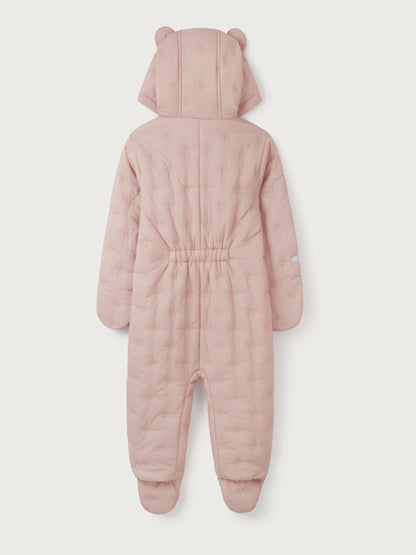 The White Company Pink Star Quilted Pramsuit image 6