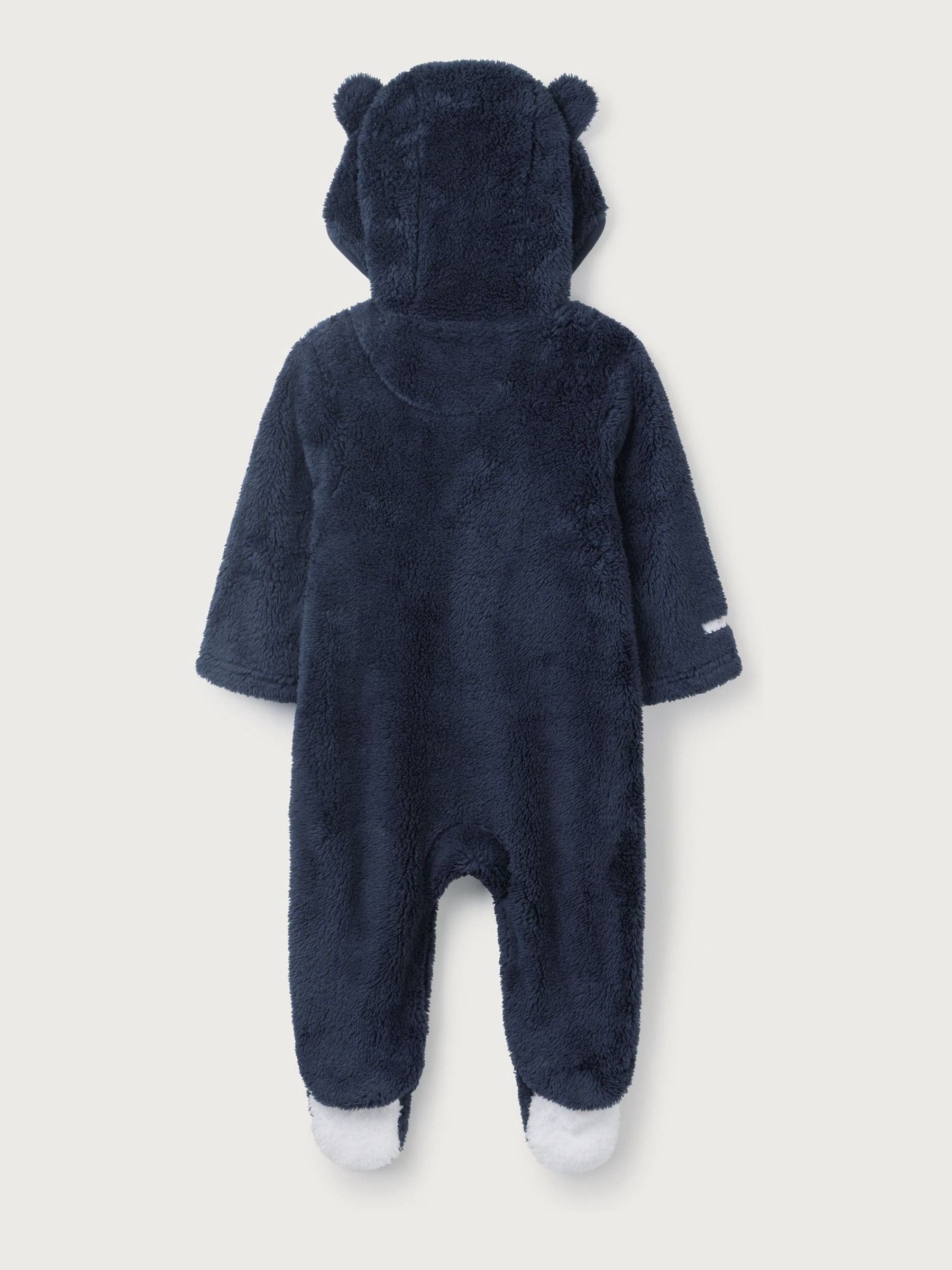 The White Company Blue Pebble Fleece Romper image 6