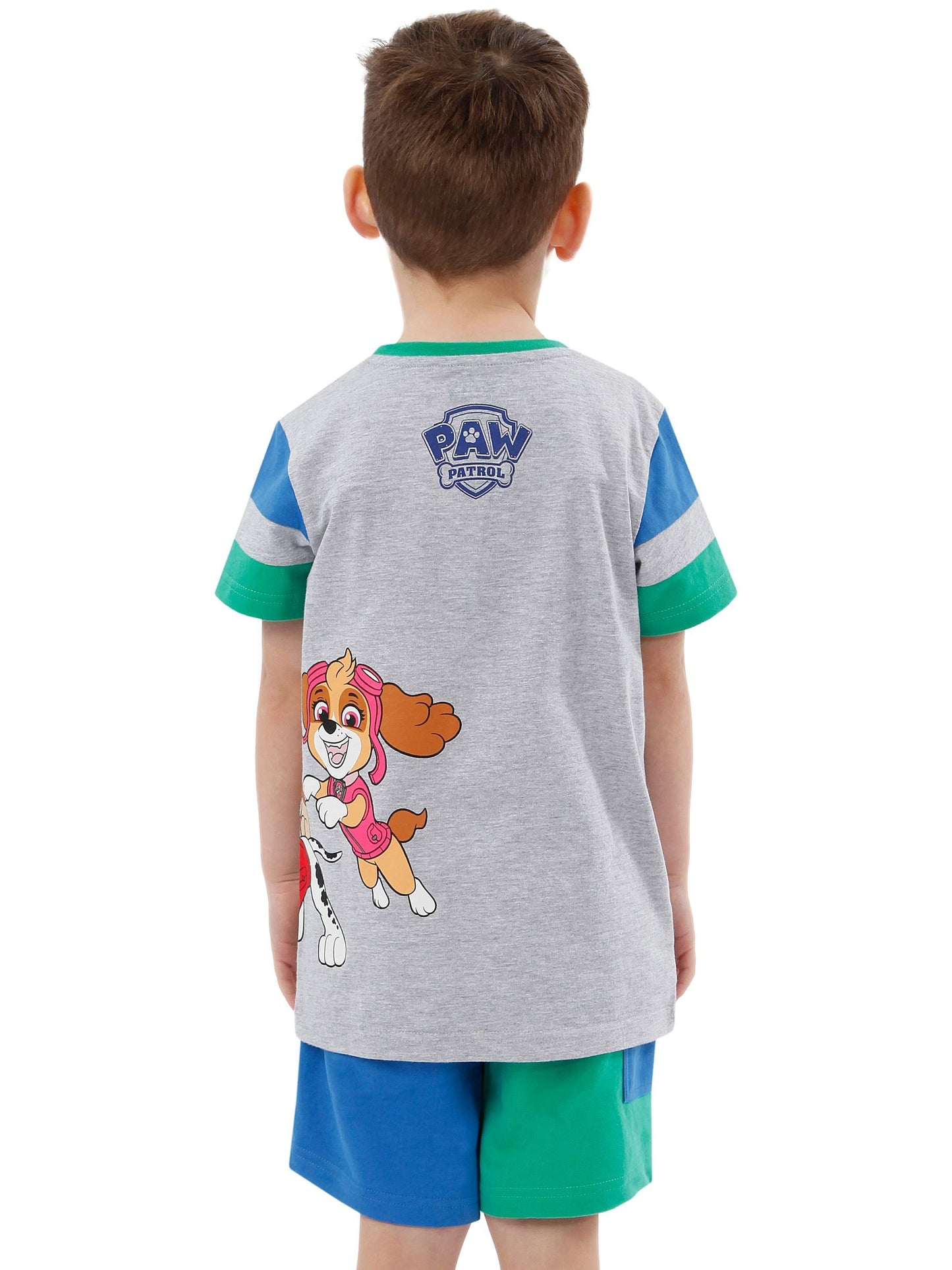 Character Grey Paw Patrol 100% Cotton T-Shirt and Shorts Set image 6