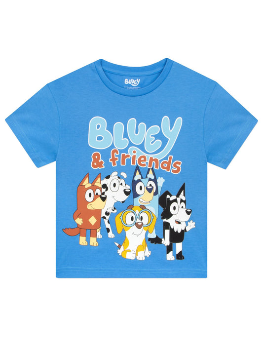 Character Blue 100% Cotton T-Shirt And Shorts Set image 2