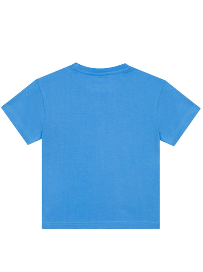 Character Blue 100% Cotton T-Shirt And Shorts Set image 3