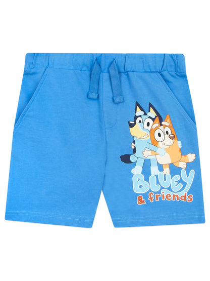 Character Blue 100% Cotton T-Shirt And Shorts Set image 4