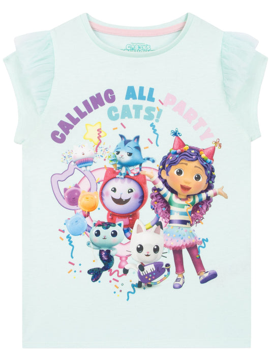 Dsiney Kidz - Character Blue Gabbys Dollhouse 100% Cotton  Short Sleeve Top image 1