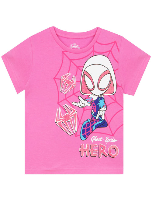 Character Pink Spidey and His Amazing Friends 100% Cotton T-Shirt image 1