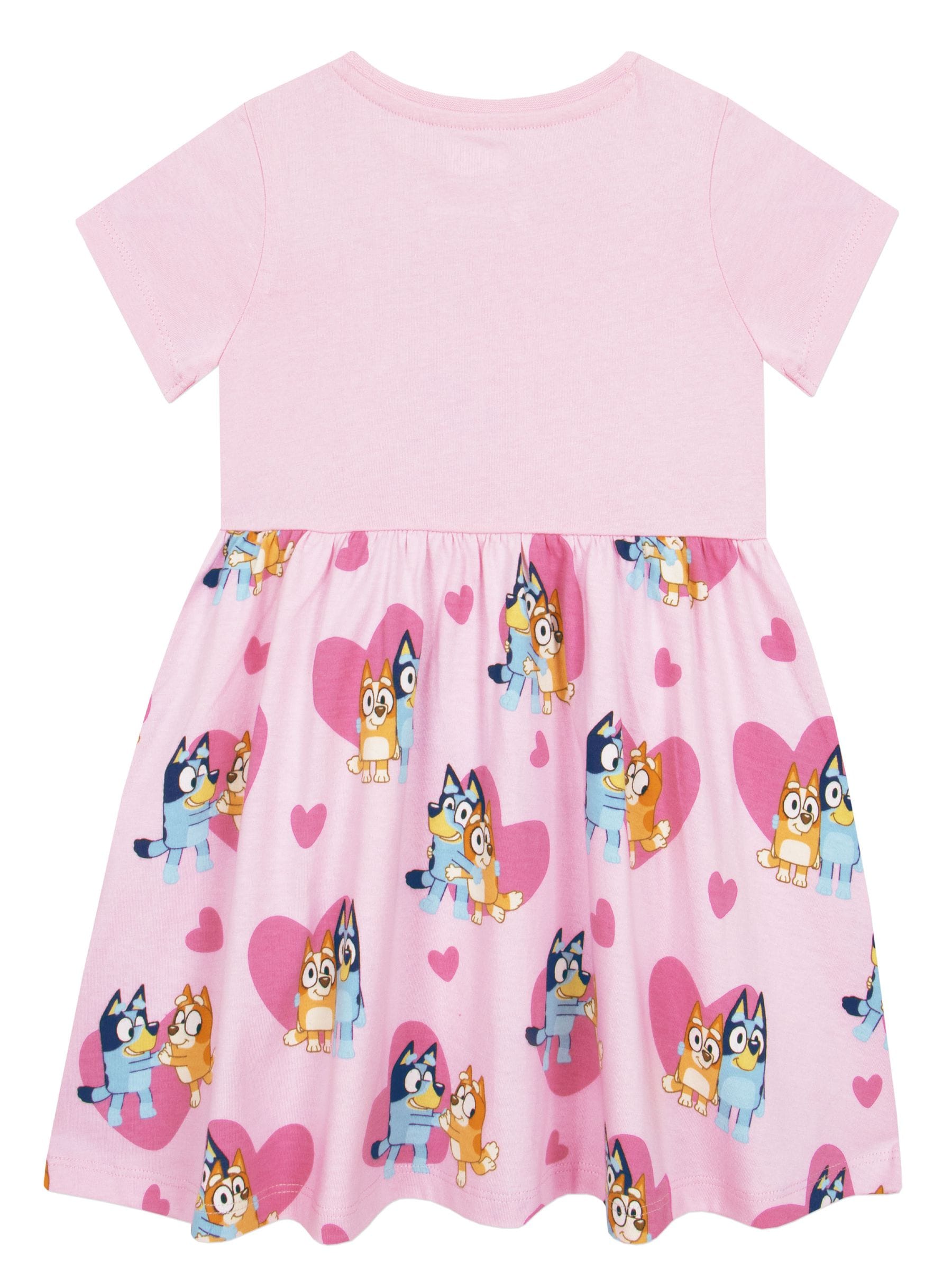 Character Pink 100% Cotton Bluey Dress image 2