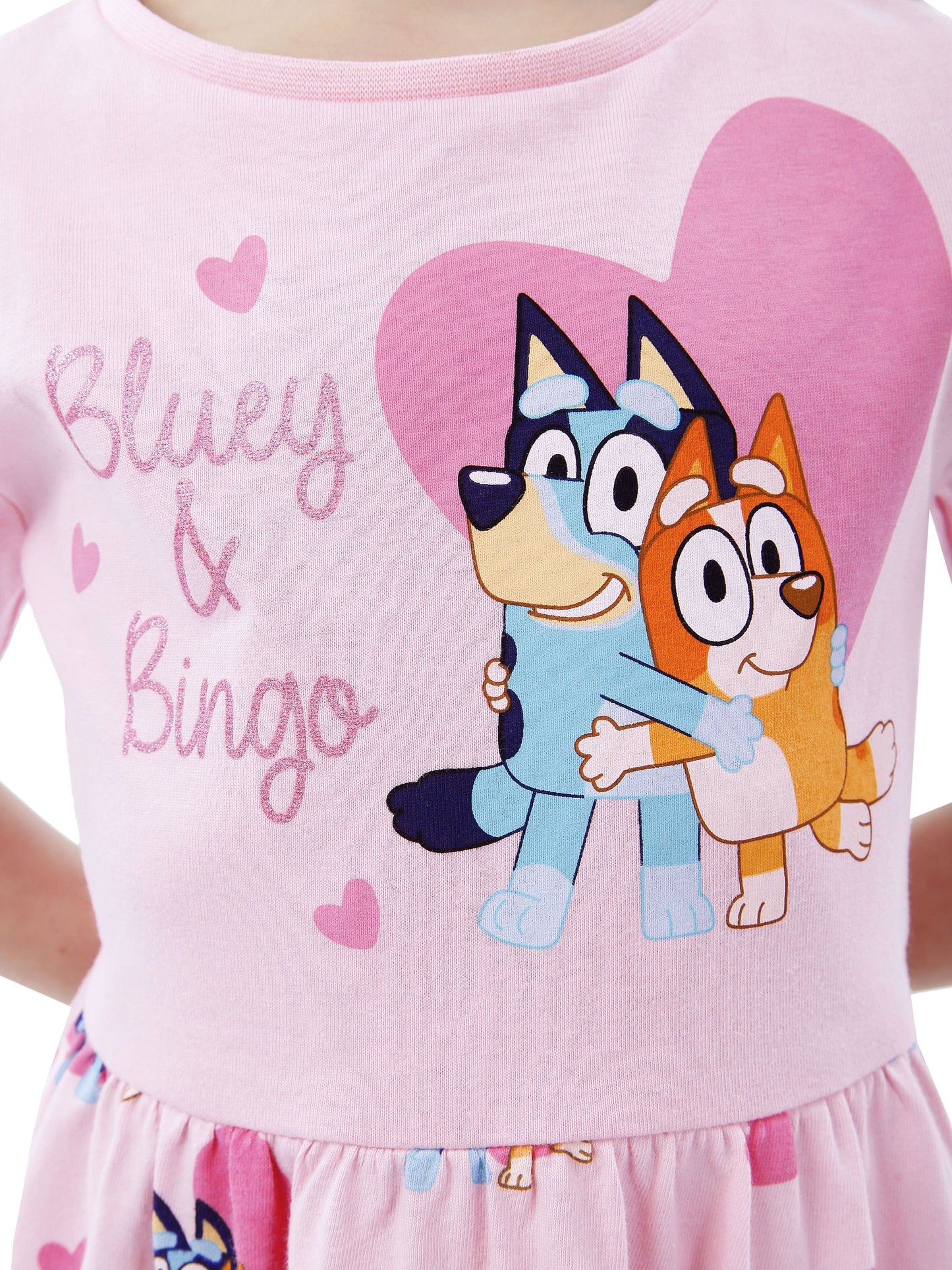 Character Pink 100% Cotton Bluey Dress image 6