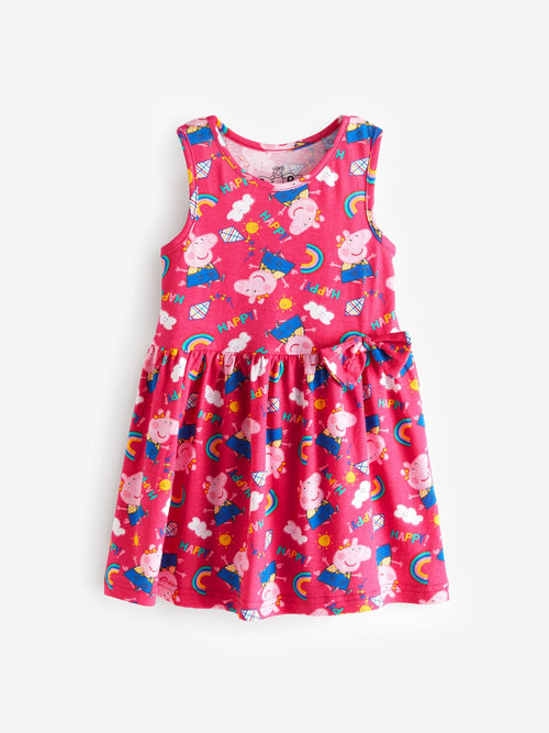 Character Pink 100% Cotton Peppa Pig Dress image 1