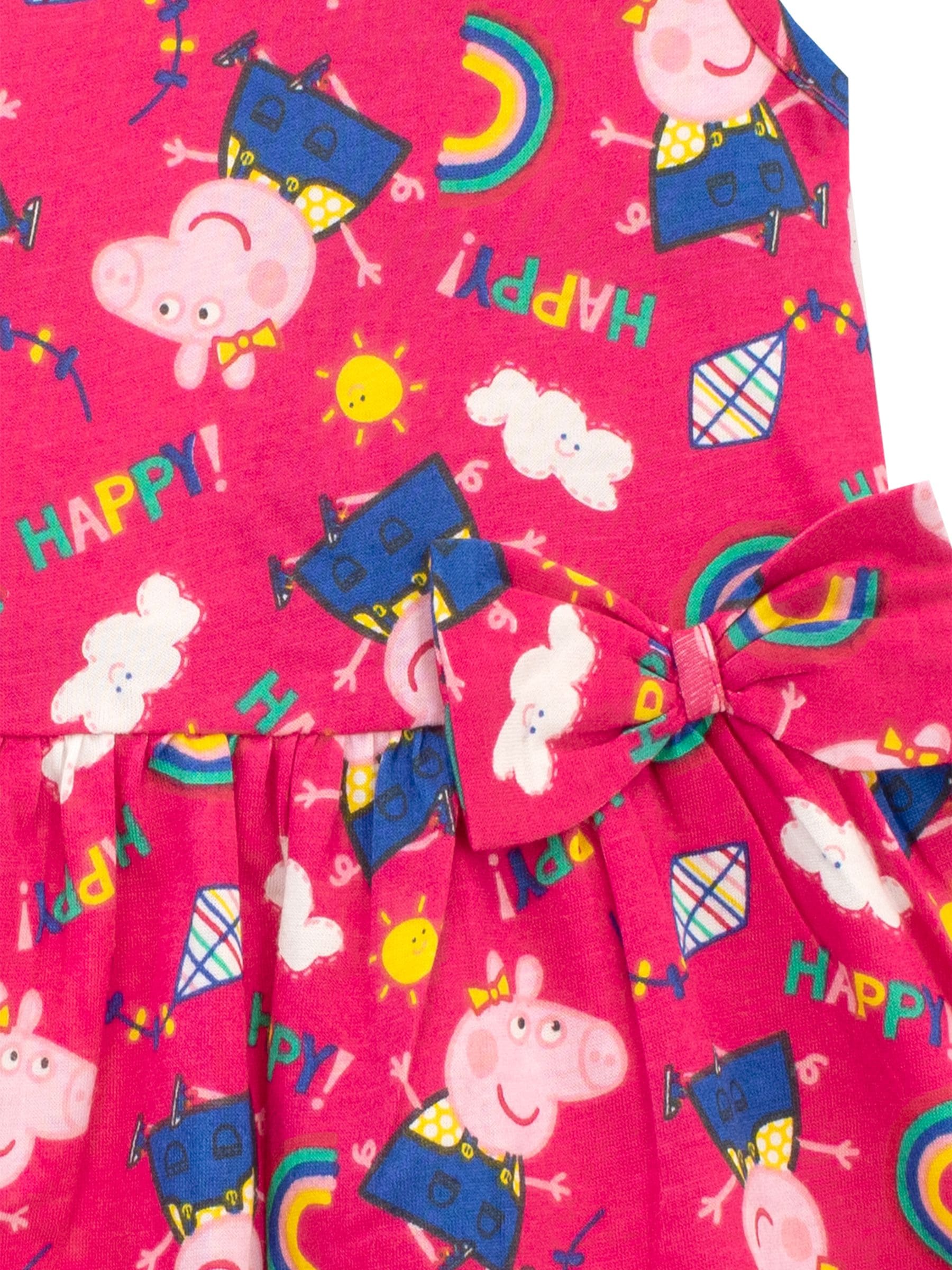 Character Pink 100% Cotton Peppa Pig Dress image 2