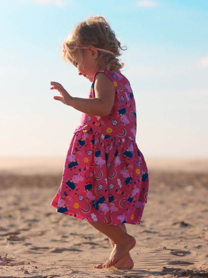 Character Pink 100% Cotton Peppa Pig Dress image 3