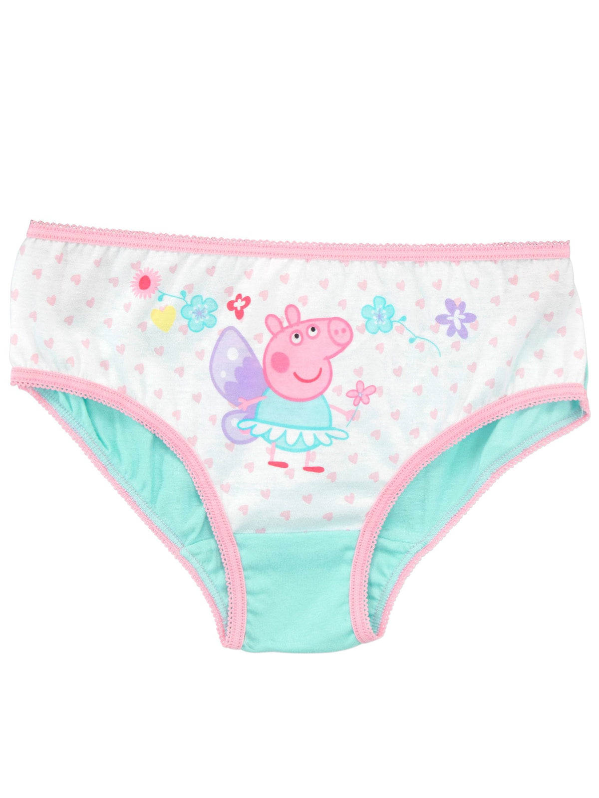 Character Pink Peppa Pig 100% Cotton Briefs 5 Pack - image 2