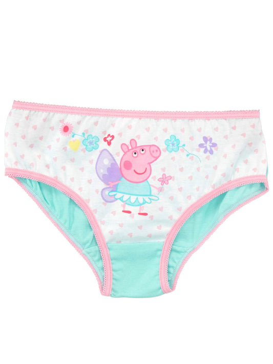 Character Pink Peppa Pig 100% Cotton Briefs 5 Pack - image 2
