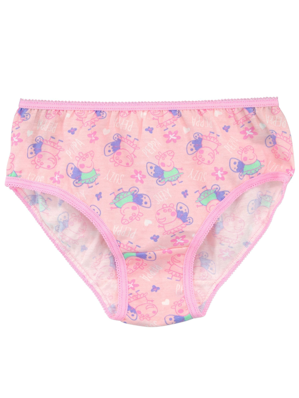 Character Pink Peppa Pig 100% Cotton Briefs 5 Pack - image 3