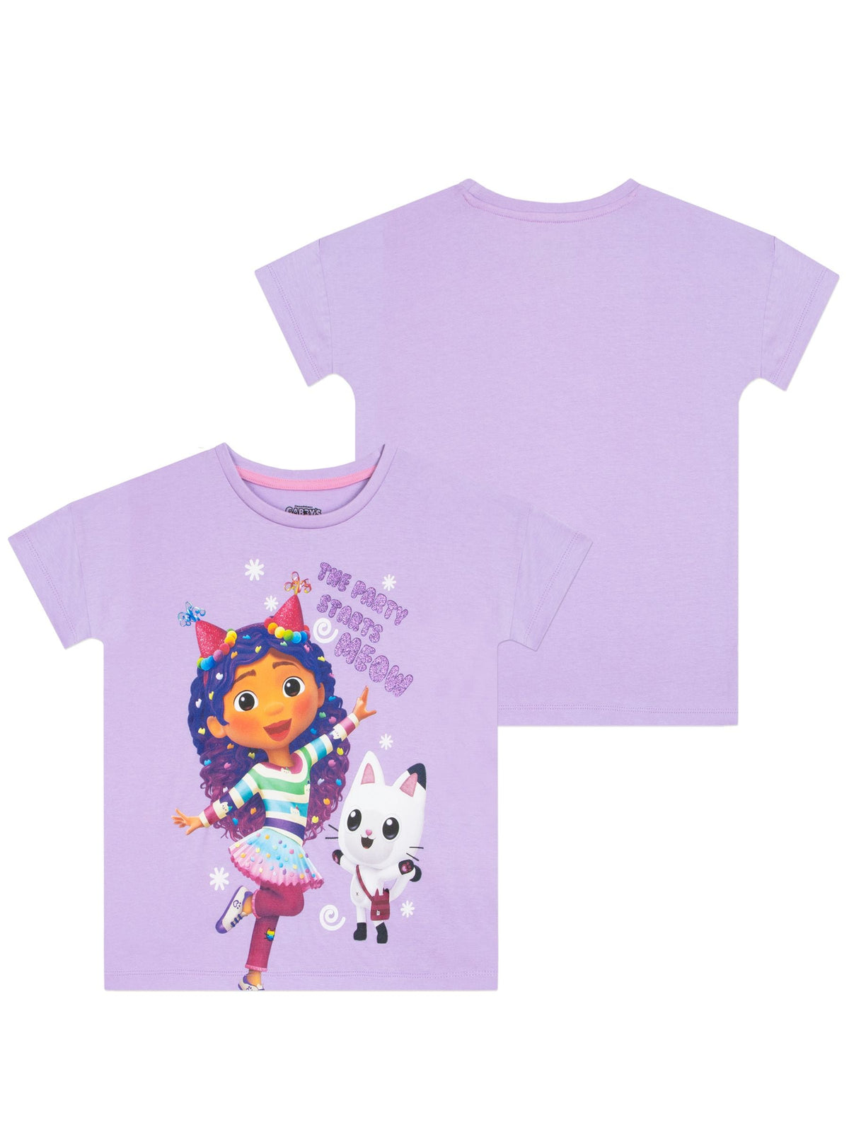 Character Purple Gabbys Dollhouse 100% Cotton Top and Skirt Set - image 2