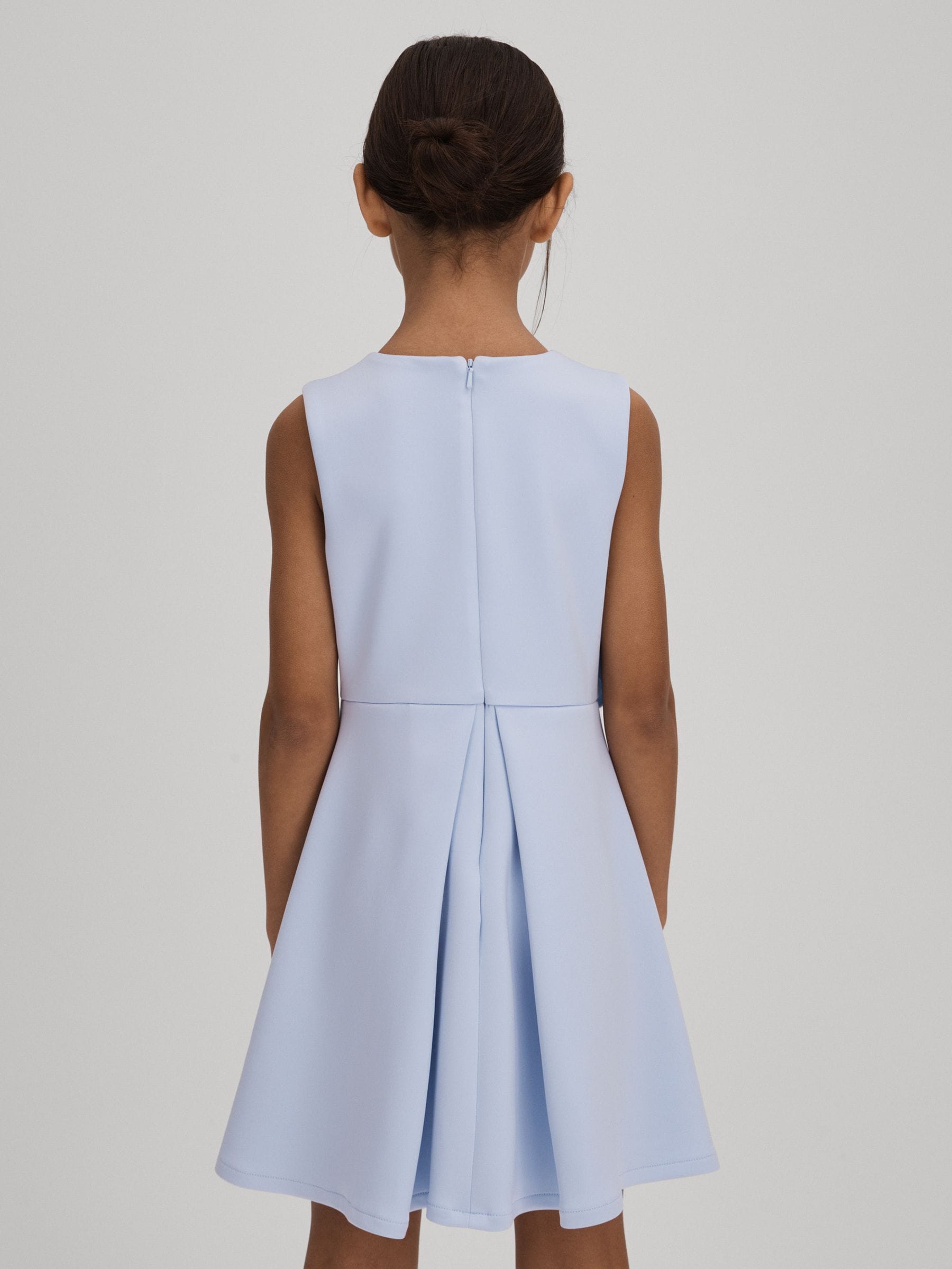 Dsiney Kidz - Reiss Lilac Posy Junior Pleated Flower Scuba Dress image 5