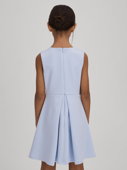 Dsiney Kidz - Reiss Lilac Posy Junior Pleated Flower Scuba Dress image 5