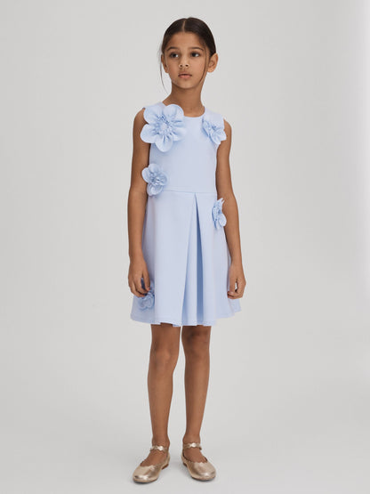 Dsiney Kidz - Reiss Lilac Posy Senior Pleated Flower Scuba Dress image 1