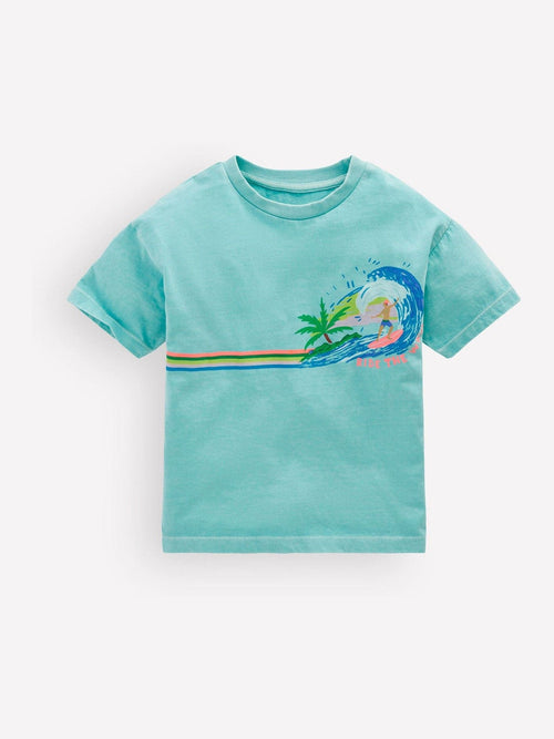 Boden Blue Relaxed Graphic T-Shirt image 1