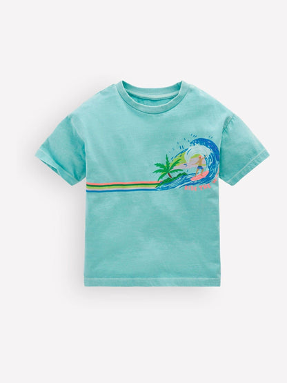 Boden Blue Relaxed Graphic T-Shirt image 1