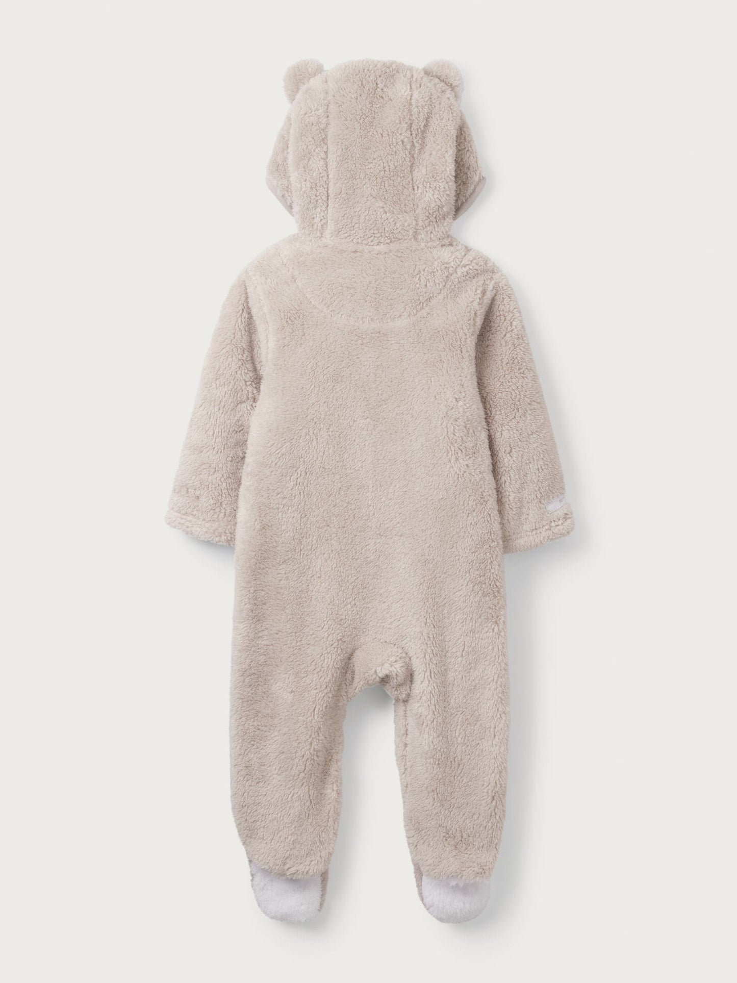 The White Company Natural Pebble Fleece Romper image 6