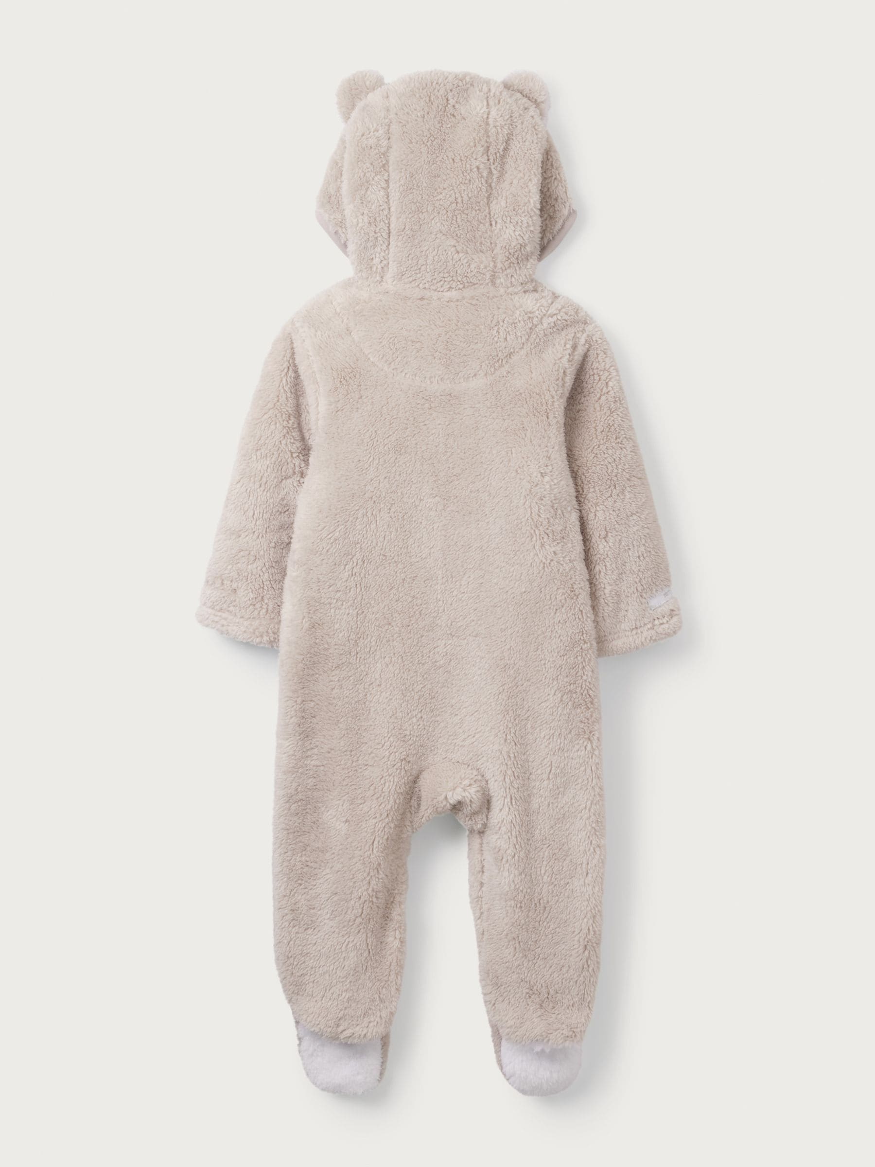 The White Company Natural Pebble Fleece Romper image 6