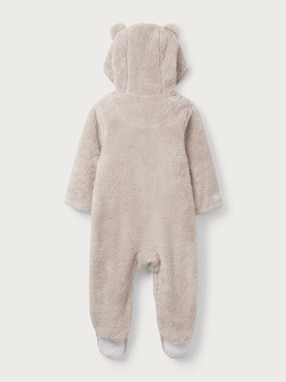 The White Company Natural Pebble Fleece Romper image 6