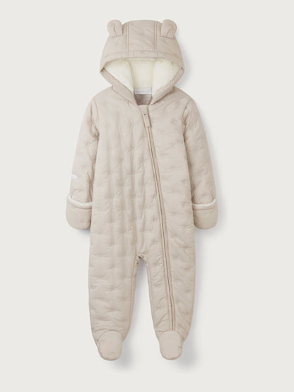 The White Company Natural Star Quilted Pramsuit image 5