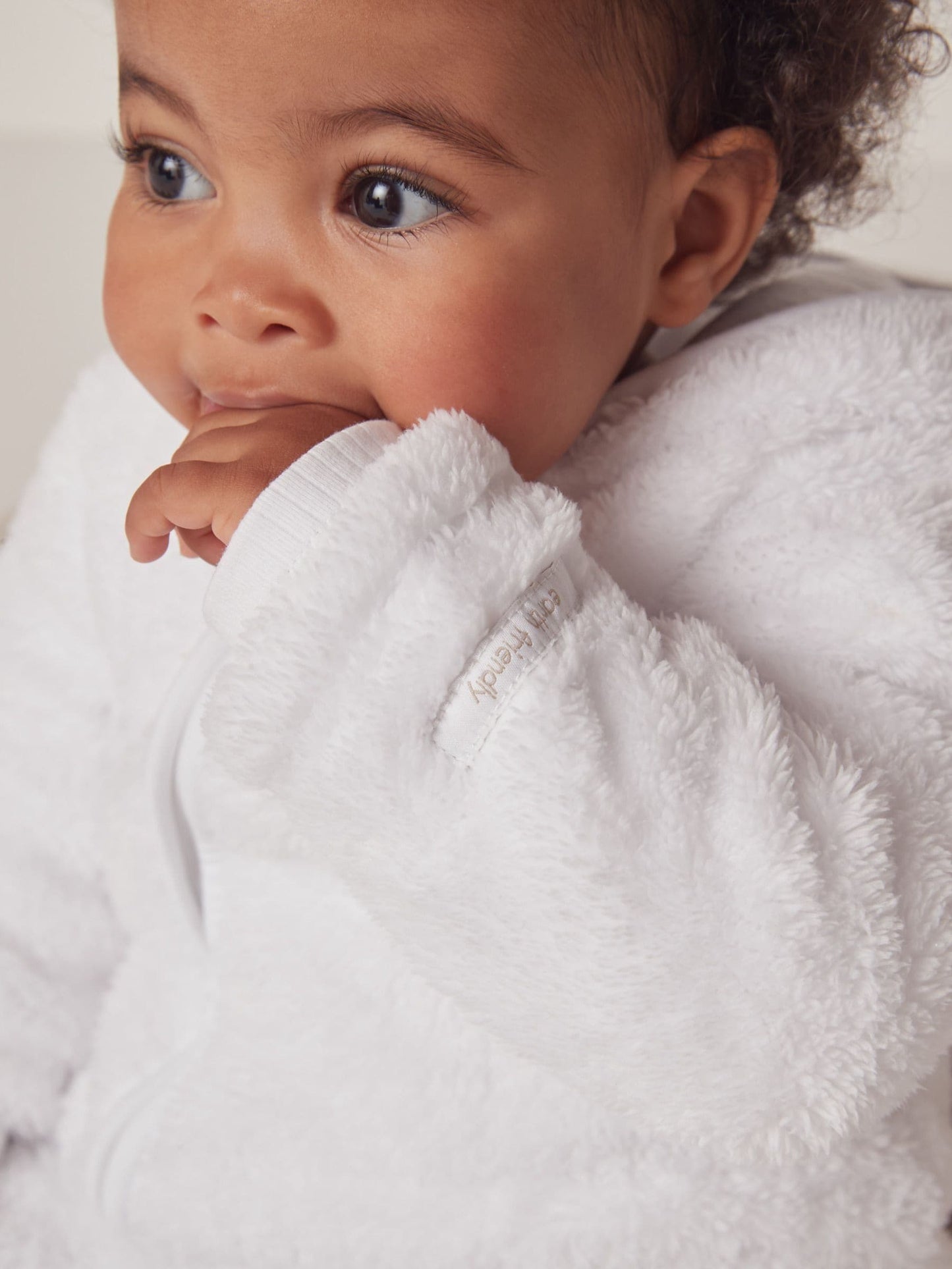 The White Company White Pebble Fleece Romper image 4