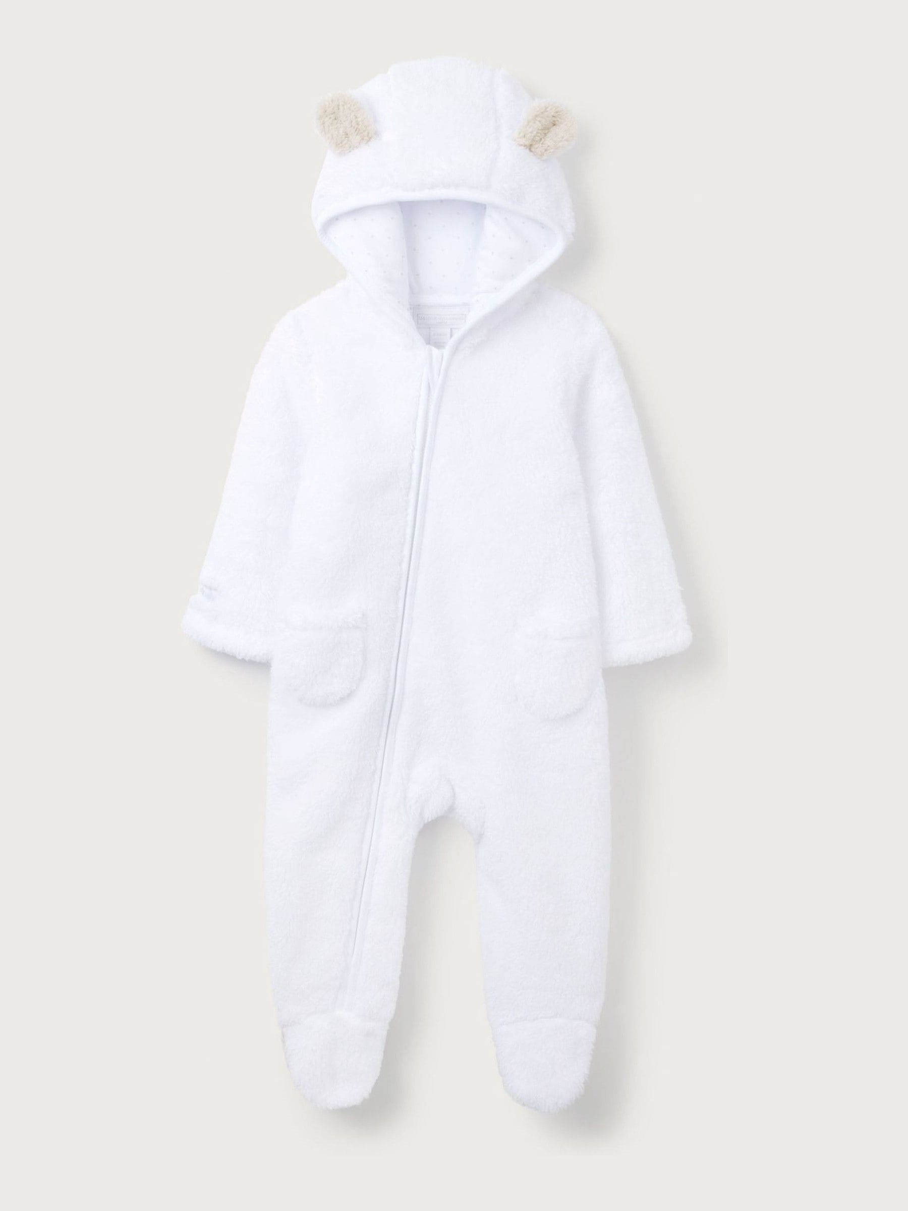 The White Company White Pebble Fleece Romper image 5