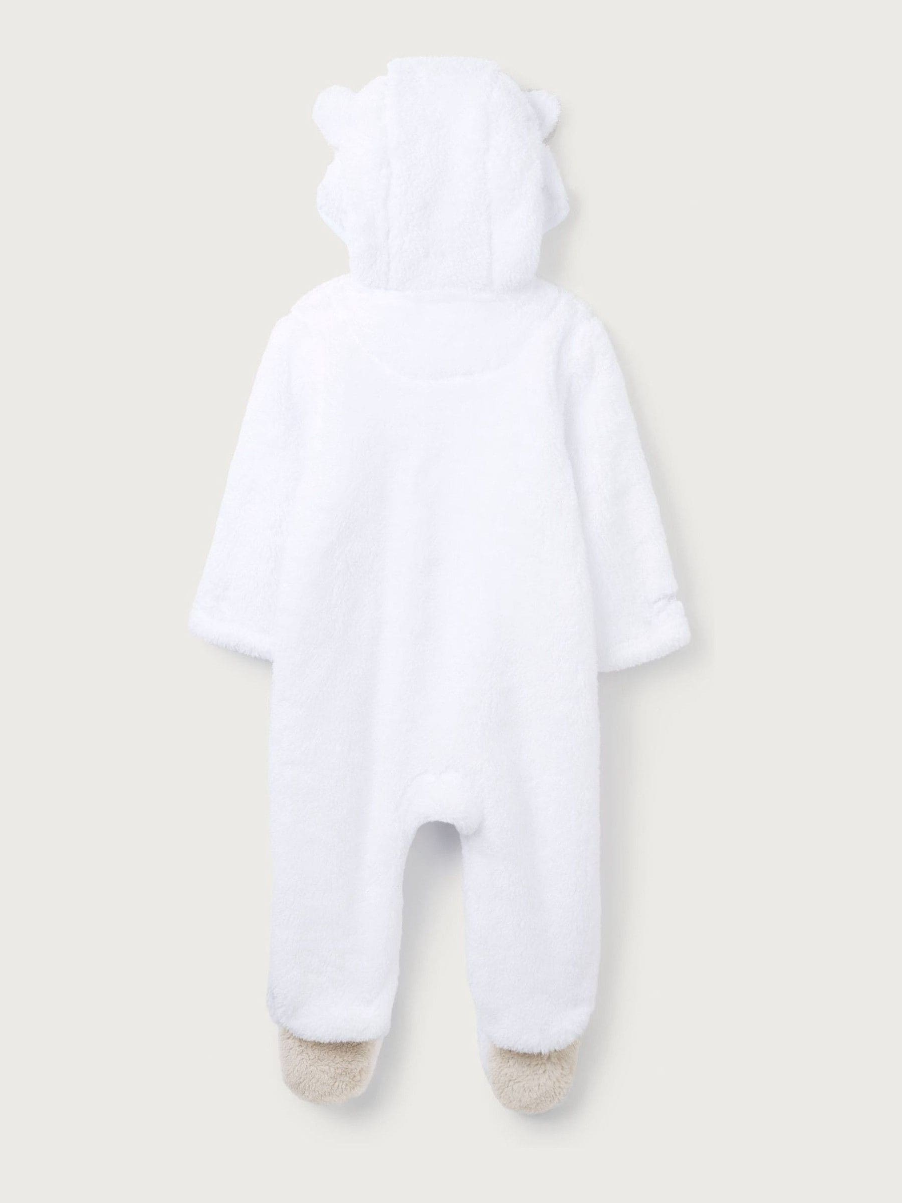 The White Company White Pebble Fleece Romper image 6