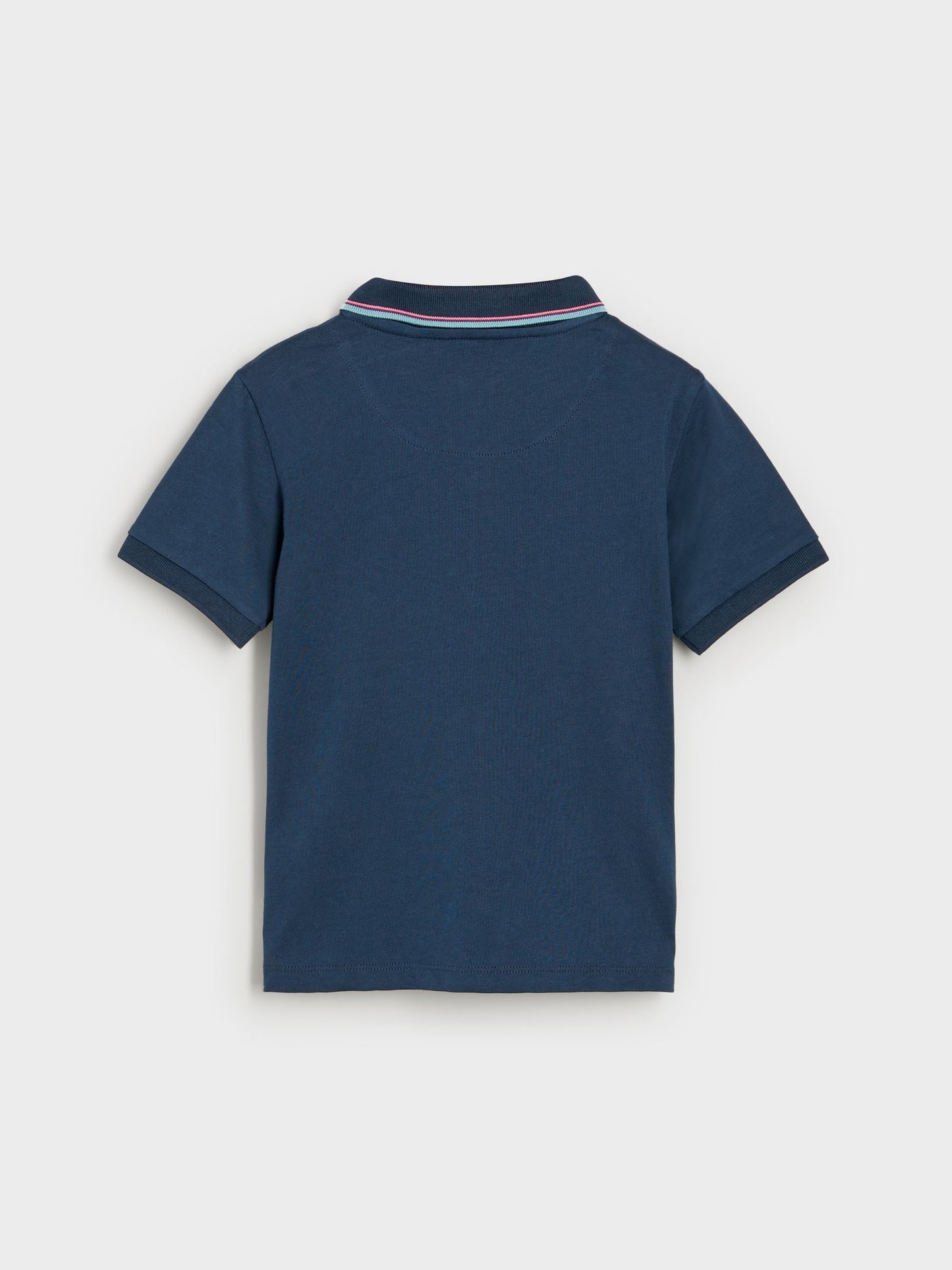 Dsiney Kidz - Paul Smith Junior Navy Short Sleeve Artist Quarter Zip Polo Shirt image 5