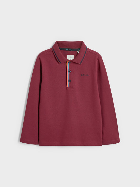 Dsiney Kidz - Paul Smith Junior Boys Long Sleeve Signature Polo Shirt image 1