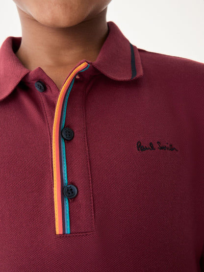 Dsiney Kidz - Paul Smith Junior Boys Long Sleeve Signature Polo Shirt image 7