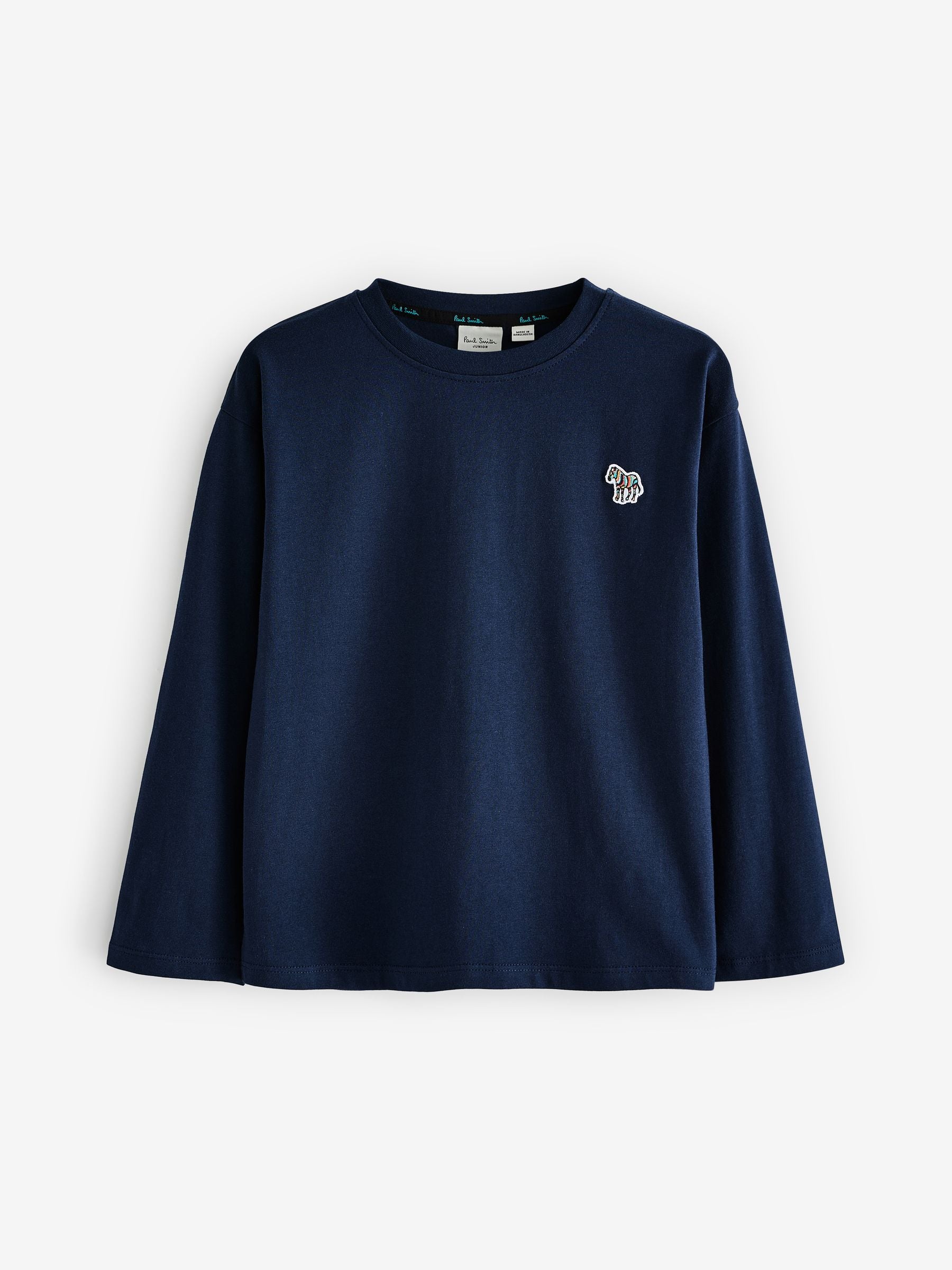 Dsiney Kidz - Paul Smith Junior Navy/Grey Signature Long Sleeve T-Shirts 3 Pack image 2