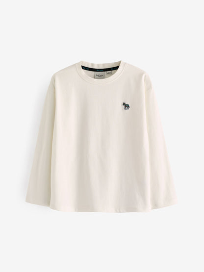 Dsiney Kidz - Paul Smith Junior Navy/Grey Signature Long Sleeve T-Shirts 3 Pack image 4