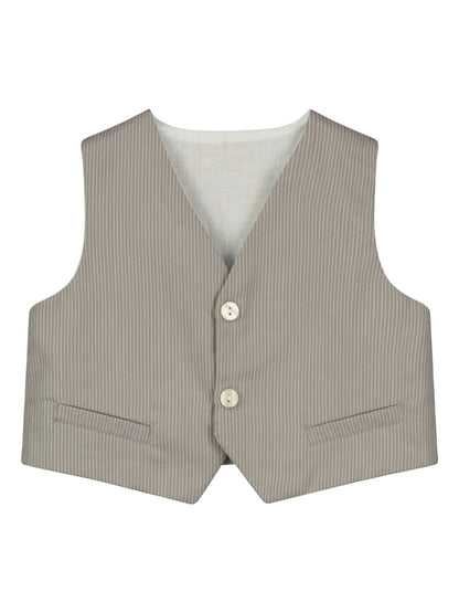 Emile Et Rose Natural 100% Cotton Shirt, Waistcoat And Short 3 Piece Set image 5