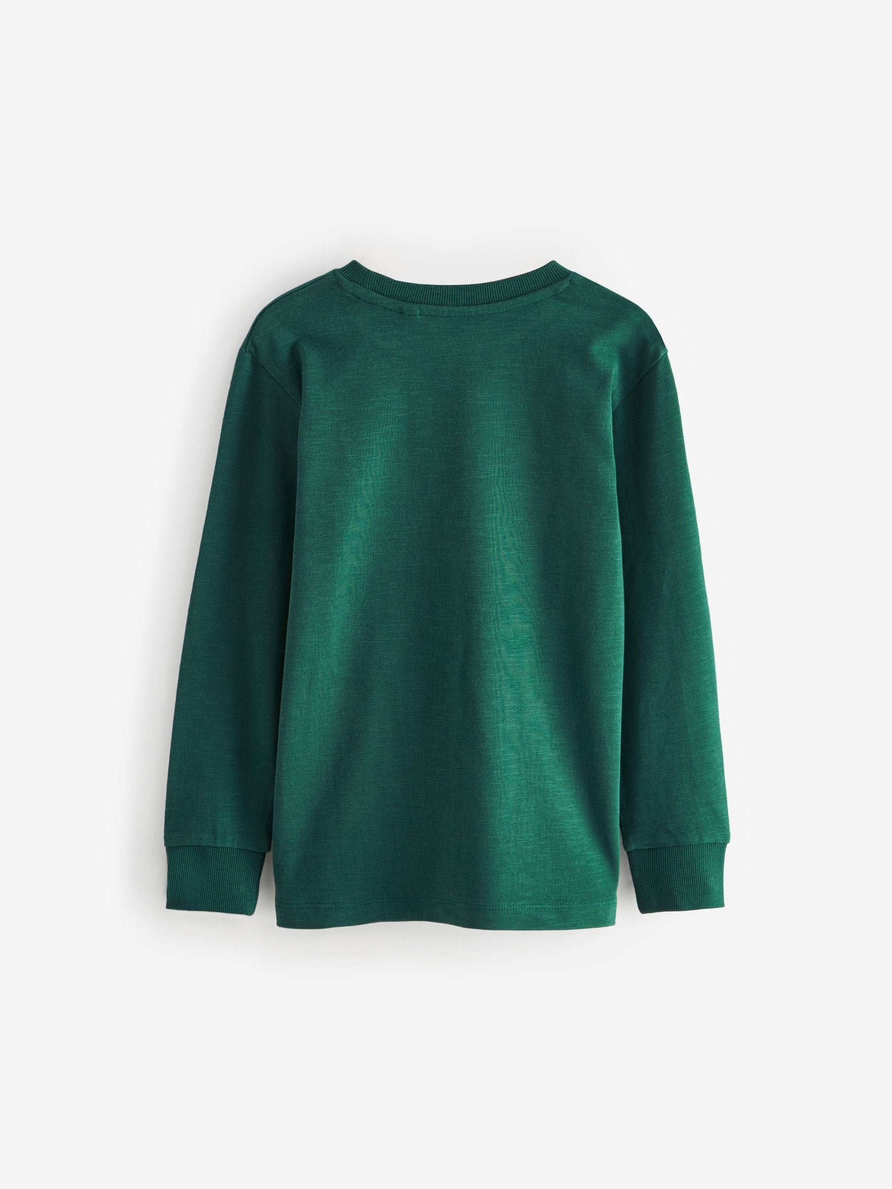 Dsiney Kidz - Blue/Green/Grey/Stone Stag Logo Long Sleeve Cosy T-Shirts 4 Pack (3-16yrs) image 6