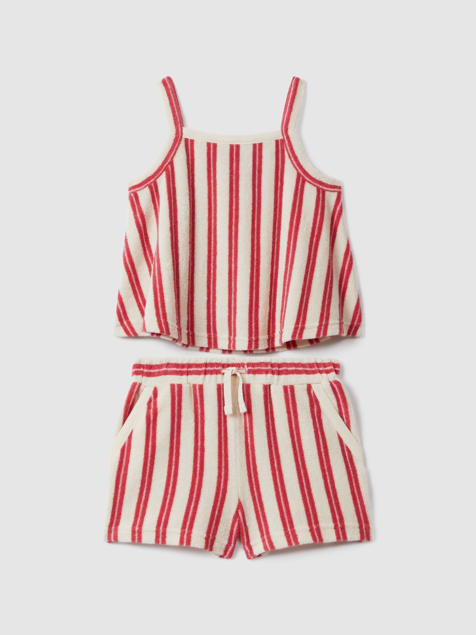 Dsiney Kidz - Reiss Pink June 4-9 yrs Towelling Vest and Shorts Set image 2
