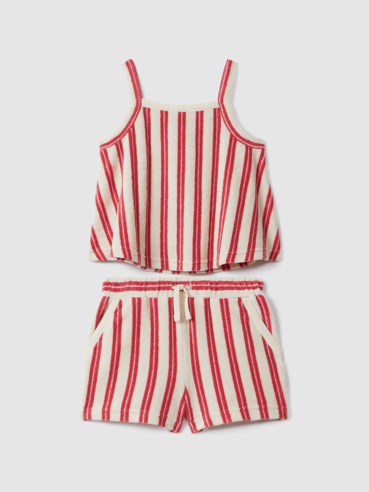 Dsiney Kidz - Reiss Pink June 4-9 yrs Towelling Vest and Shorts Set image 2