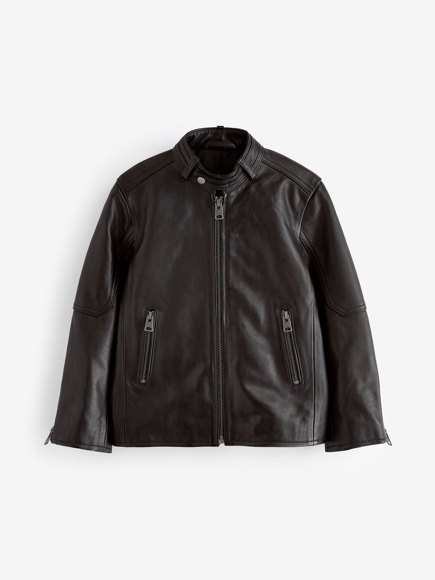 Dsiney Kidz - smALLSAINTS Black Cora Genuine Jacket image 5