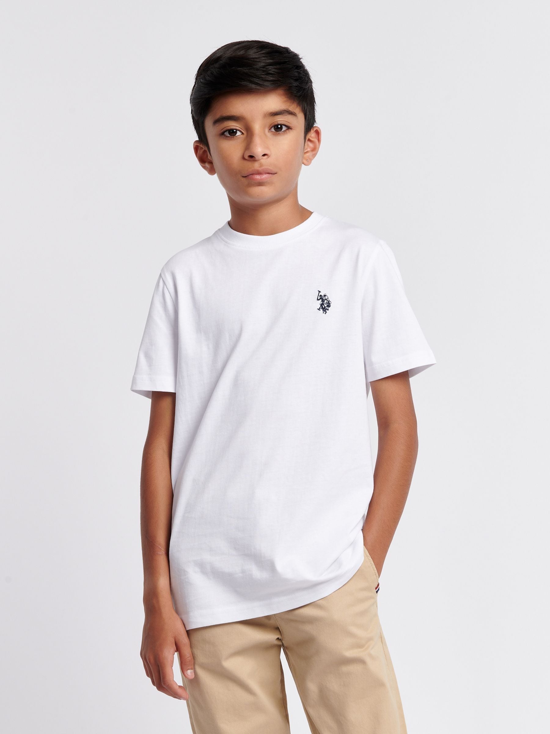 Dsiney Kidz - U.S. Polo Assn. White Double Horsemen T-Shirt image 1