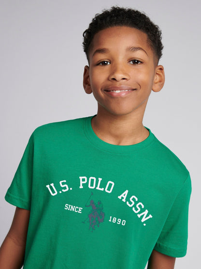 Dsiney Kidz - U.S. Polo Assn. Grass Green Double Horsemen T-Shirt image 2