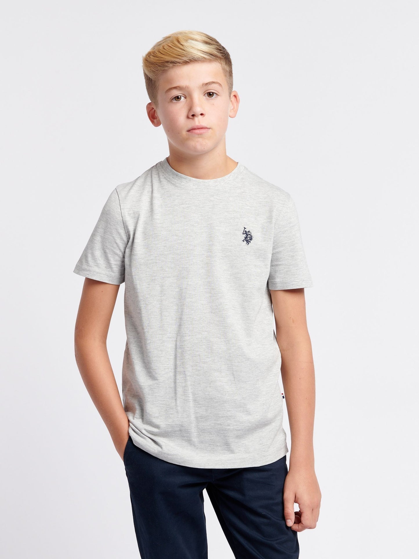 Dsiney Kidz - U.S. Polo Assn. Grey Double Horsemen T-Shirt image 1