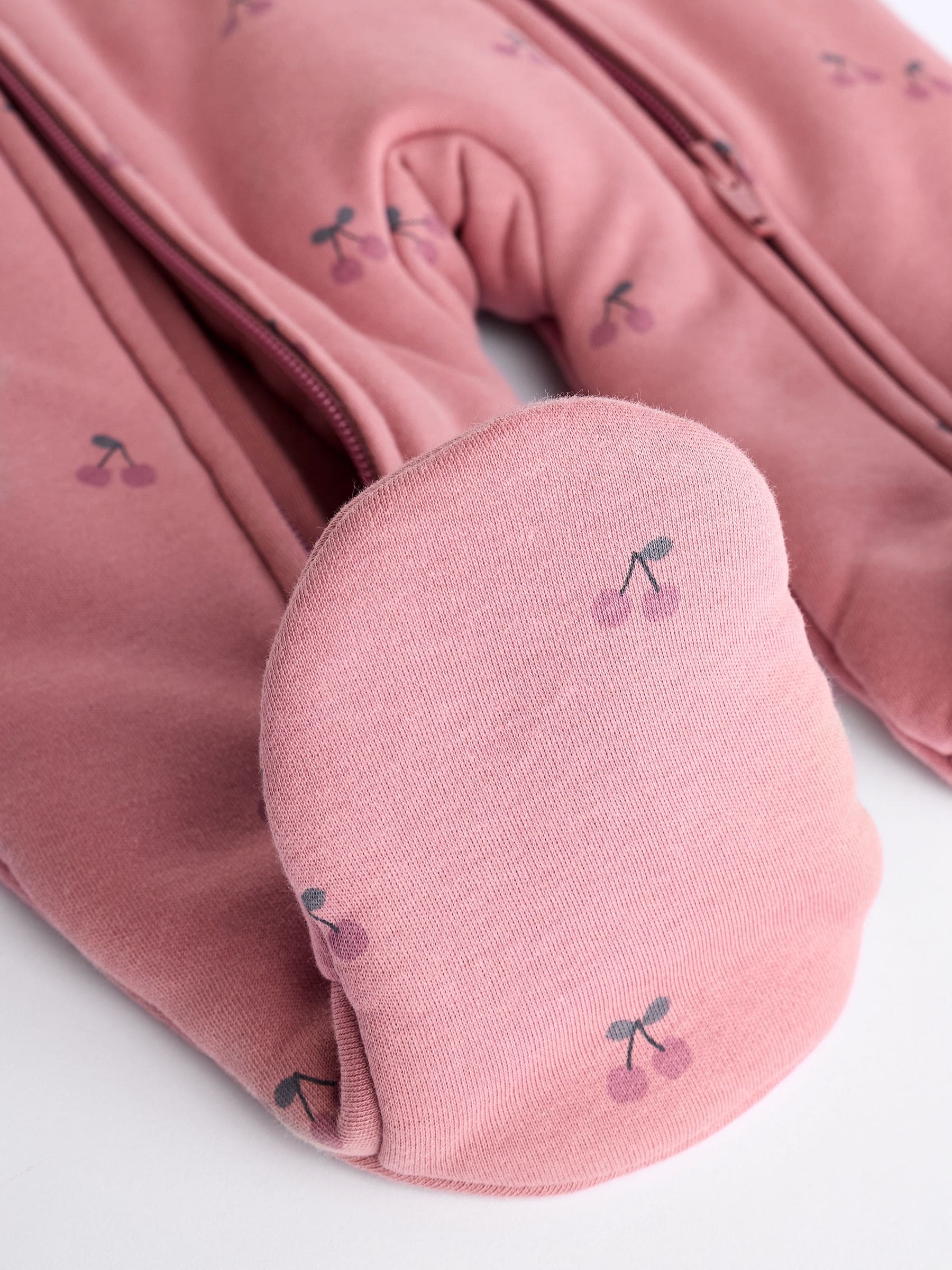 Pink Cherry 2.5 TOG Wadded Baby Sleepsuit image 6