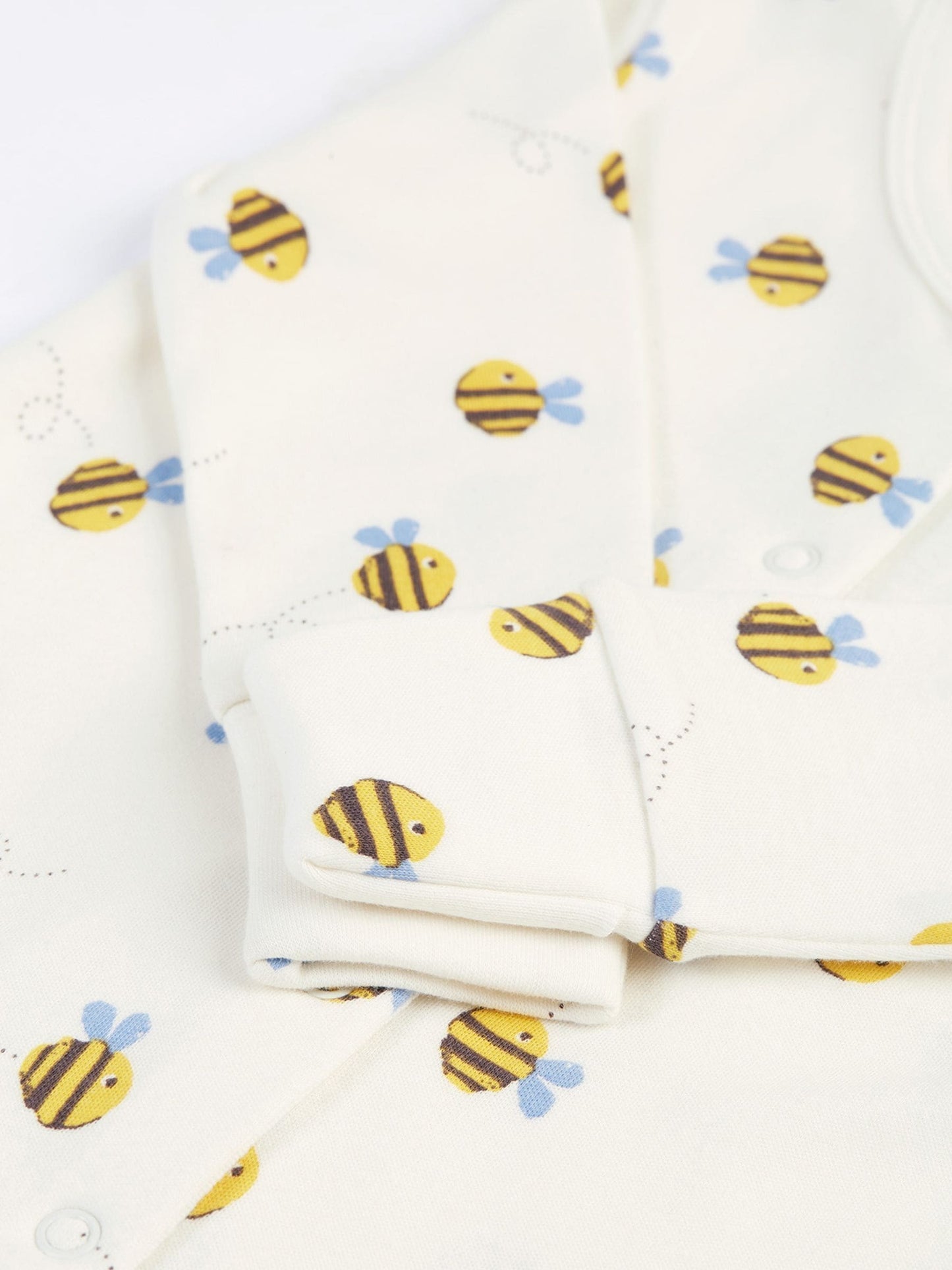 Frugi White Buzzy Bee Gift Set 2 Piece image 4