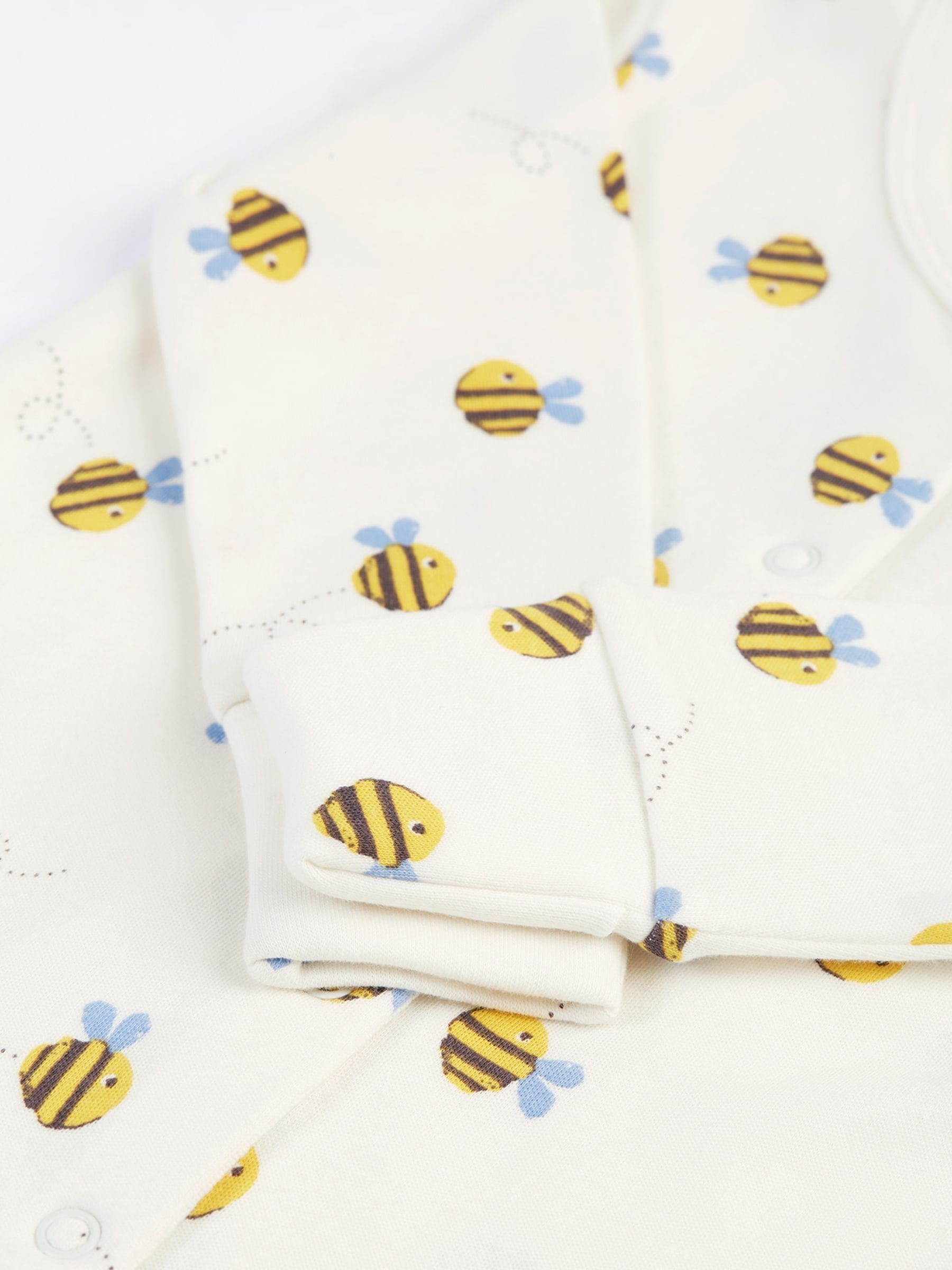 Frugi White Buzzy Bee Gift Set 2 Piece image 4